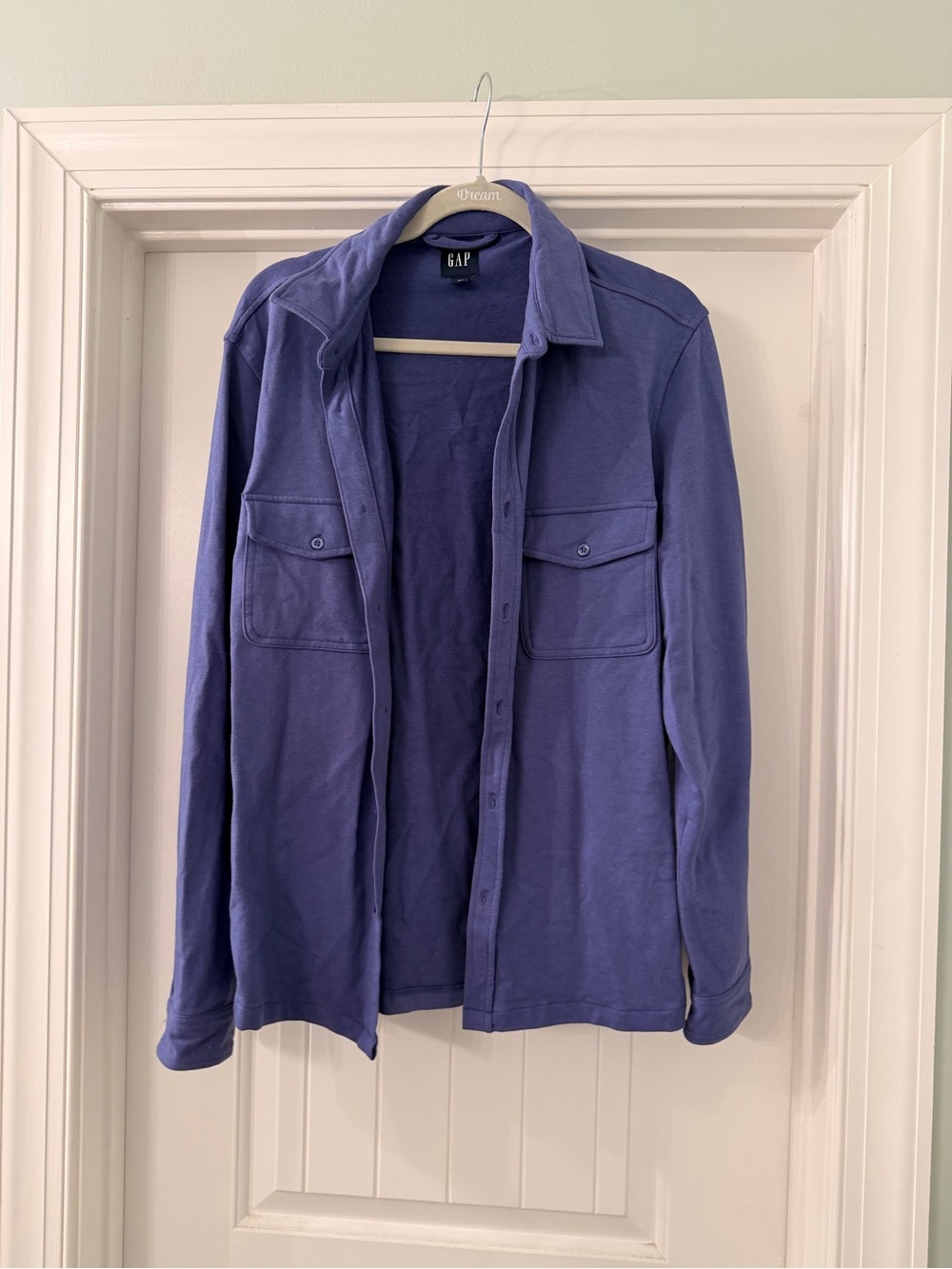 GAP Men’s Purple Button-Down Casual Shirt Jacket